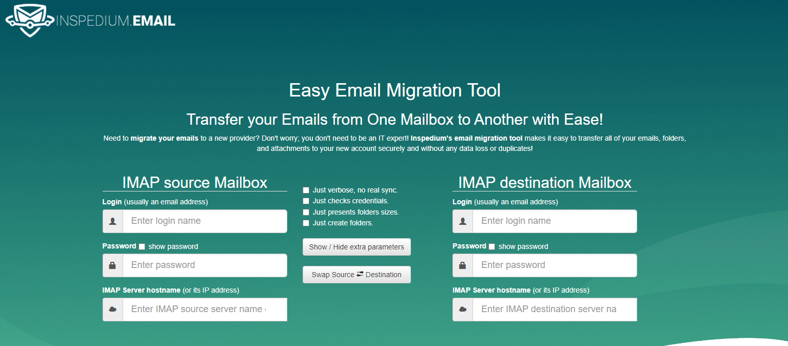 Inspedium MailSync - Easy Email Migration