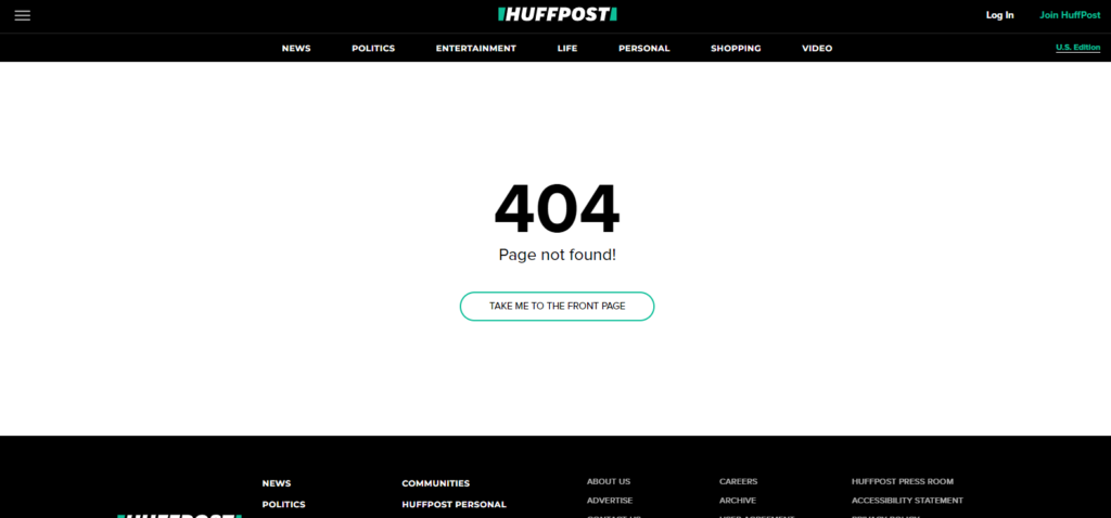 404 Error Page Example