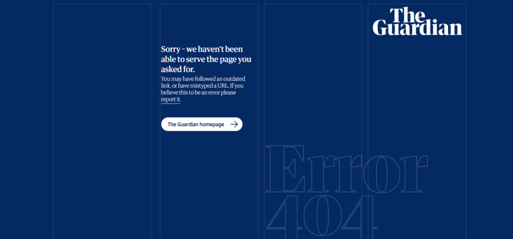 404 Error Page Example
